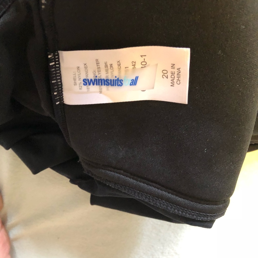 Black Swimsuits for All Tankini Top Size 20 - Picture 3 of 3